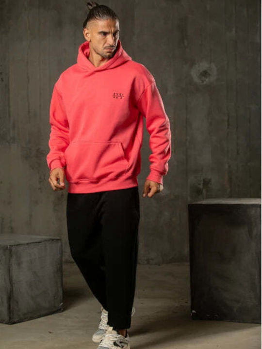 Sweatshirt with Hood coral