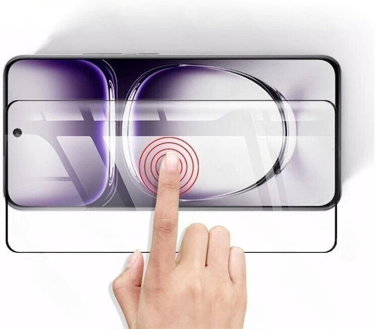 Закалено стъкло 3D Oppo Reno 12 Pro с черна рамка
