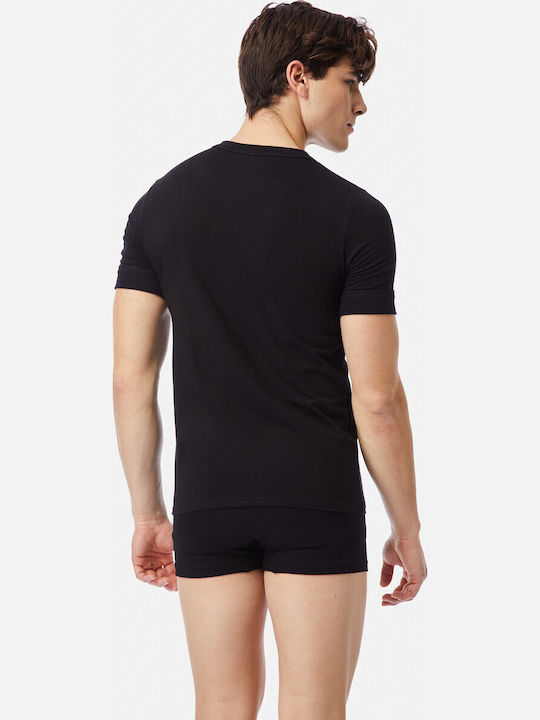 Men's Undershirts Short-sleeved Black/Grey 2Pack