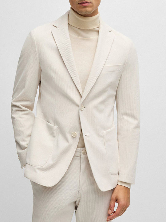 Hugo Boss Men's Suit Jacket Slim Fit Offwhite