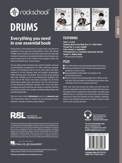 Rsl Rockschool Tobe Debut & Audio Online 2024