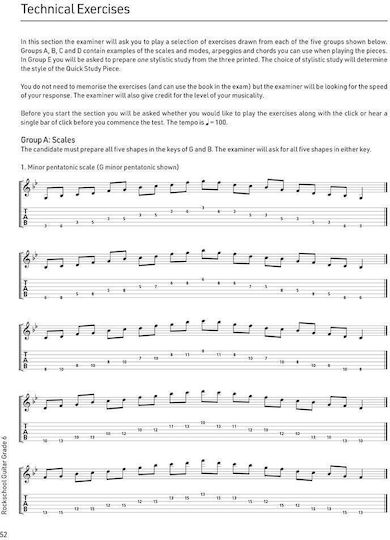 RSL The Rockschool Guitar, Grade 6 & Online Audio (2024) Παρτιτούρα για Κιθάρα