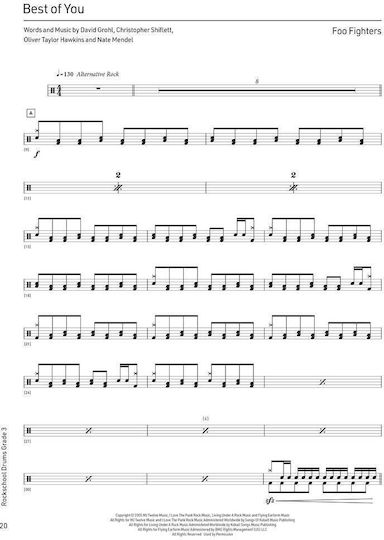 RSL Rockschool Drums, Book 3 & Online Audio (2024) Παρτιτούρα για Ντραμς