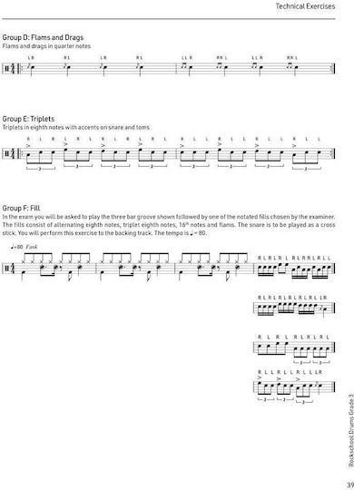 RSL Rockschool Drums, Book 3 & Online Audio (2024) Παρτιτούρα για Ντραμς