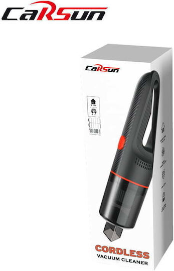 Carsun C3089-1 Σκουπάκι Αυτοκινήτου Στερεών με Ισχύ 65W & Καλώδιο Αναπτήρα 12V