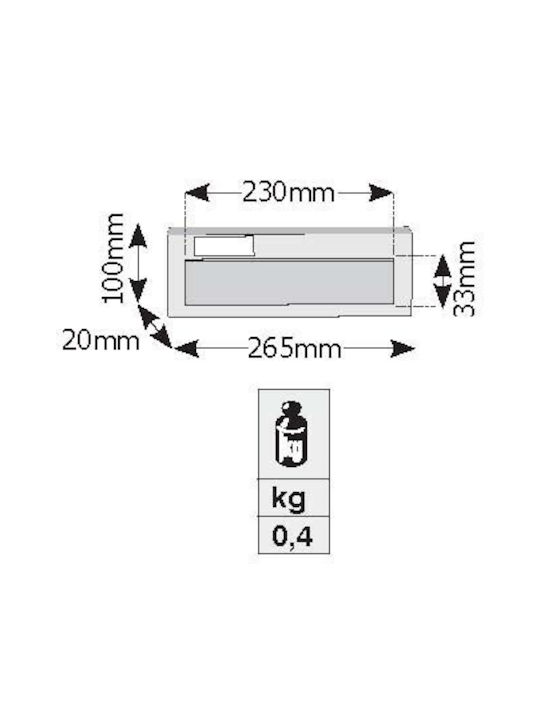Viometal Θυρίδα Γραμματοκιβωτίου Inox σε Ασημί Χρώμα