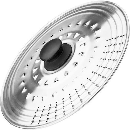 Ibili Multifunktionaler Deckel Edelstahl 30 32 34 36 cm Silber