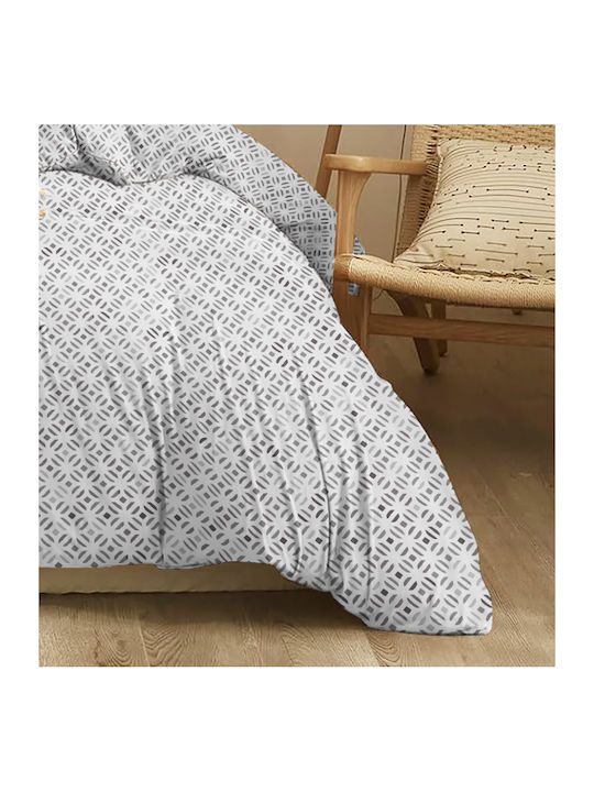 Cokitex Duvet Cover Double 200x245 Marta Mosaic Grey