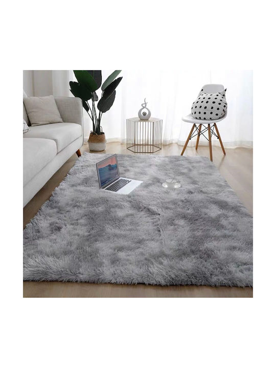 Homeone Χαλί Αντιολισθητικό Shaggy Γούνινο 200x300cm Γκρι