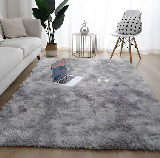Homeone 200x300см Неплъзгащ се Shaggy Furry Сив