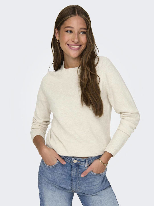 Women's Long Sleeve Sweater Ecru