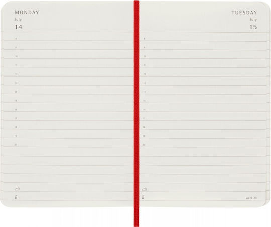 Moleskine Carnet Cu dungi Roșu Stacojiu