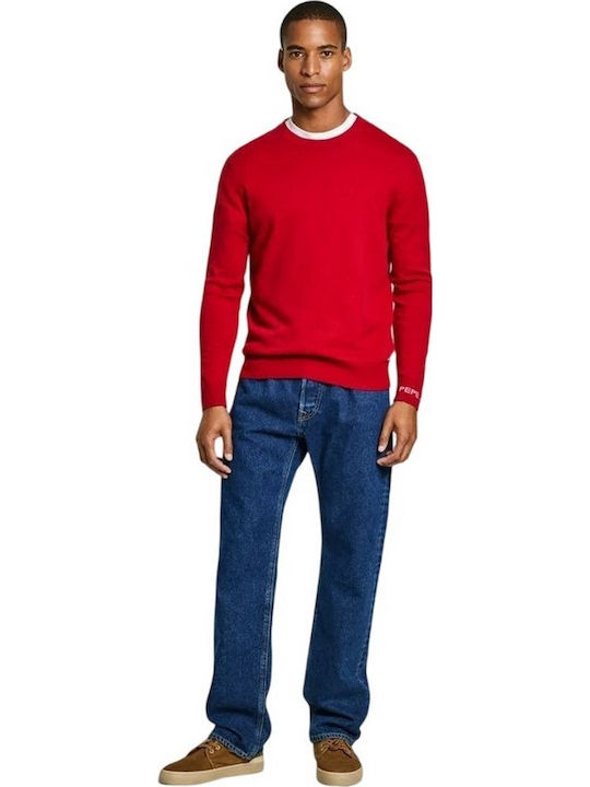 Andre Long Sleeve Sweater Red