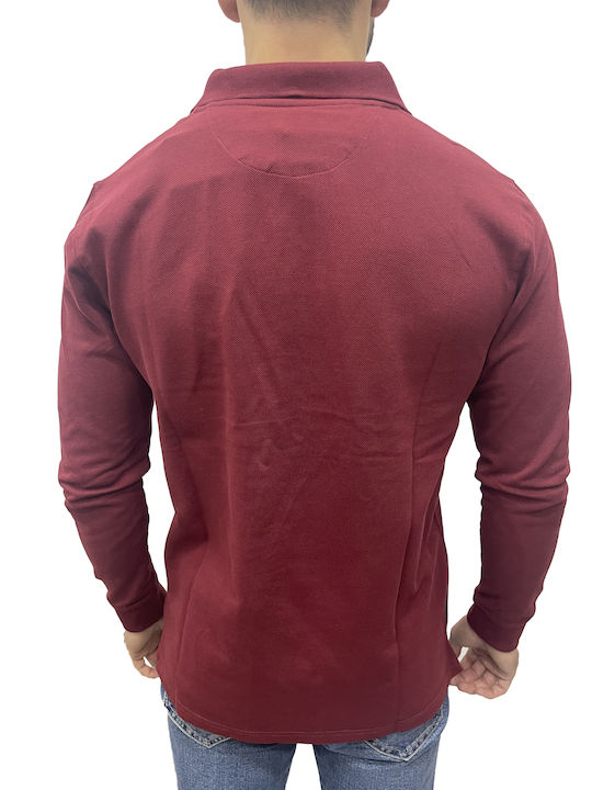 Bluză cu mânecă lungă Burgundy