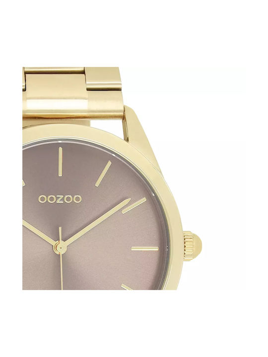 Oozoo Watch with Gold Metal Bracelet