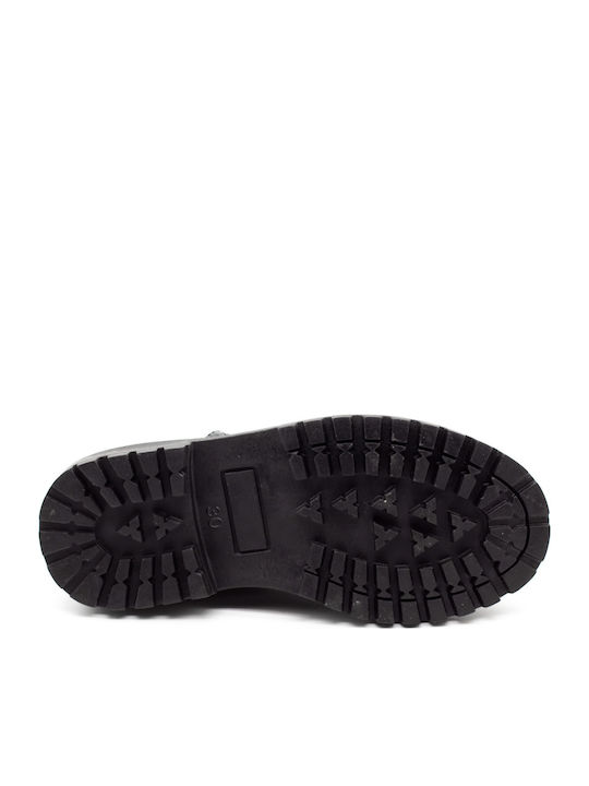 Kids Anatomic Patent Leather Ballerinas with Adjustable Metal Clasp Black