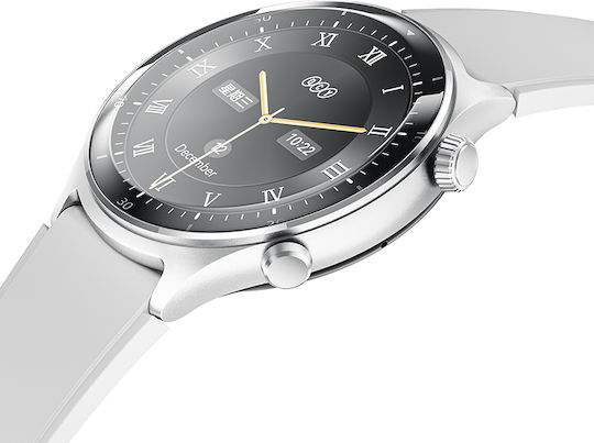 QCY Active GT S7 Stainless Steel Smartwatch με Παλμογράφο (Γκρι)