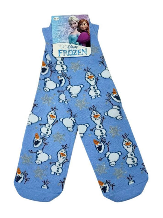 Disney Παιδικές Κάλτσες Μακριές Frozen Μπλε