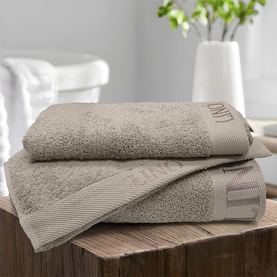 Lino Home Hand Towel Brandy 40x60cm Beige Weight 650gr/m²