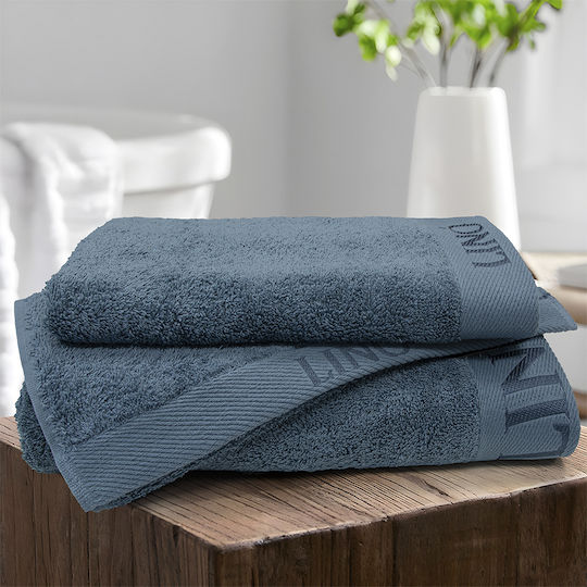 Lino Home Bath Towel Brandy 80x150cm Denim Weight 650gr/m²