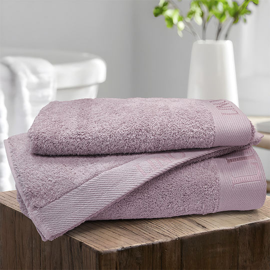 Lino Home Bath Towel Brandy 80x150cm Lilac Weight 650gr/m²