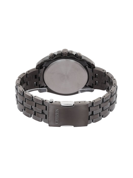 Citizen Perpetual Ceas Bărbați 44.3mm Cronograf Baterie cu Brățară Metalică Neagră