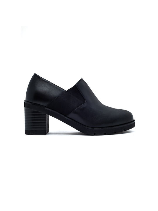 Leder Stiefeletten Damen Schwarz