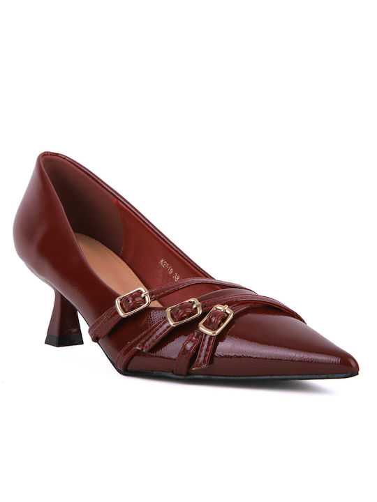 Alta Moda Burgundy Heels with Strap