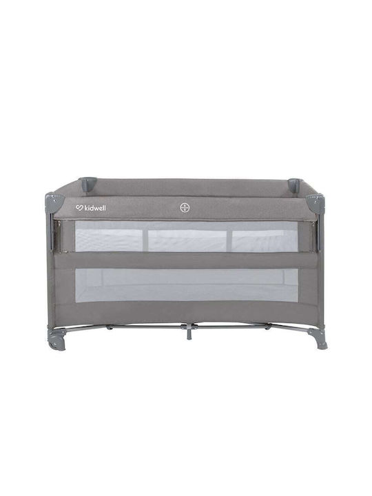 Kidwell Blissy Παρκοκρέβατο 2 Επιπέδων με Στρώμα Γκρι 125x65cm