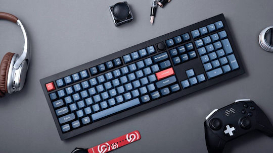 Keychron V6M-D3 Max QMK/VIA V6M-D3 Wireless Gaming Mechanical Keyboard with Gateron Jupiter Brown Switches and RGB Lighting English US Carbon Black