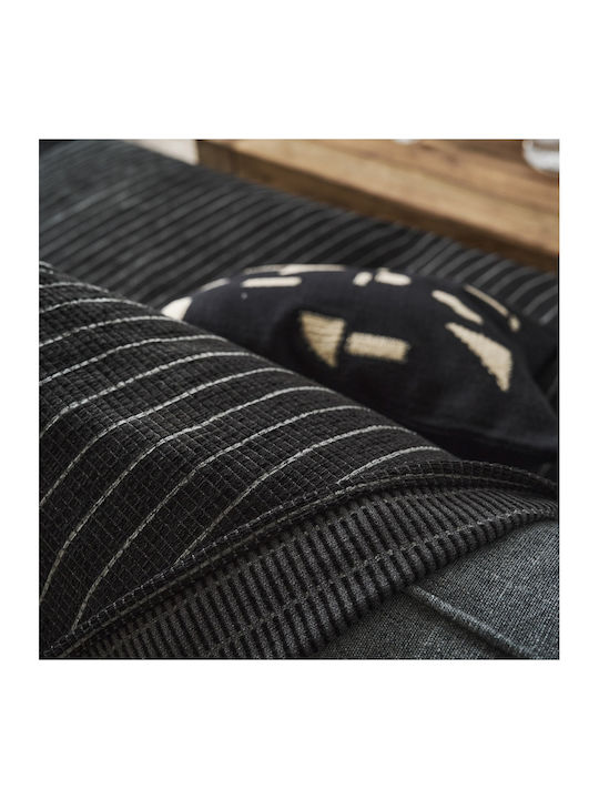 Gofis Home Thyra Ριχτάρι Πολυθρόνας Chenille 180x180εκ. Black Board 273/14