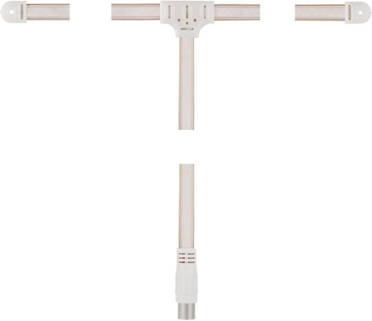 Hama 205283 DAB+ Dipol-Kabelantenne 1,75 Meter Weiß