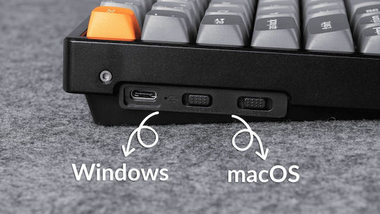Keychron K2 Max K2M-J3 Fără fir Gaming Tastatură Mecanică 75% cu Keychron Super Brown comutatoare și iluminare RGB (Engleză US)