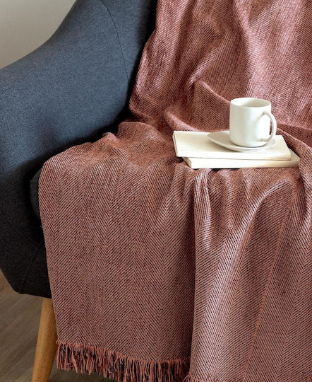 Palamaiki Dora Four-Seater Sofa Throw Chenille 180x320cm Pink