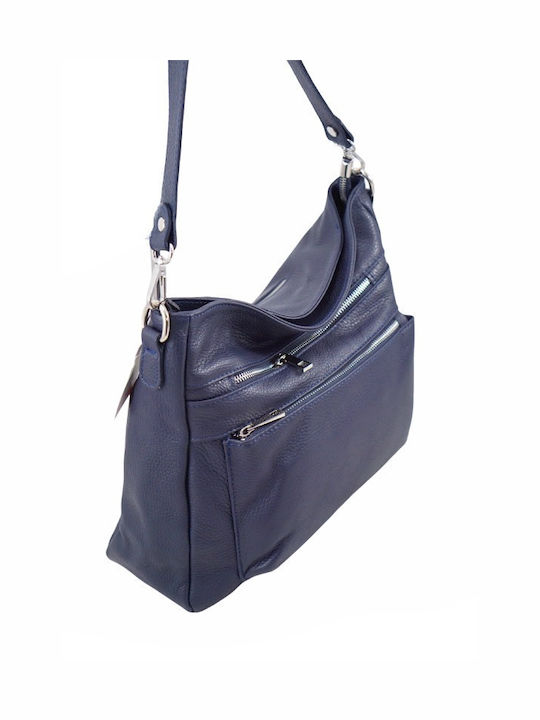 Mybag Leather Women's Bag Crossbody Blue