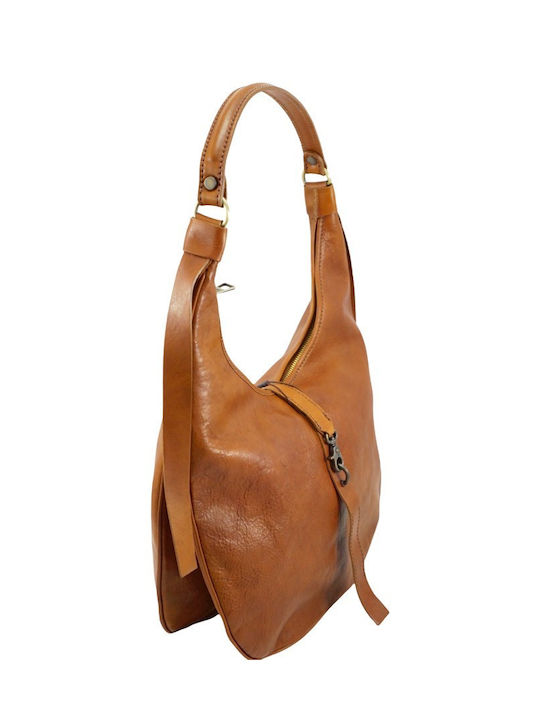 Mybag Leather Women's Bag Shoulder Tabac Brown