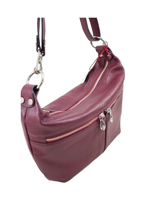 Mybag Leather Women's Bag Crossbody Burgundy