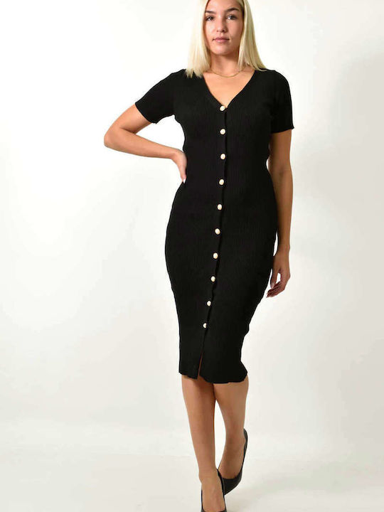 Potre Knitted Dress All Day Black