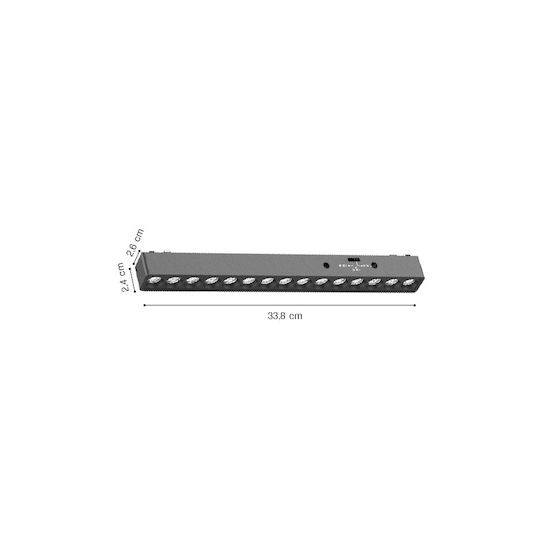 Inlight Commercial Linear LED Ceiling Light 15W L33.8xD2.4xH2.6cm