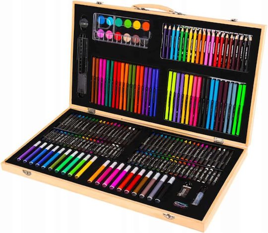 Set de Colorat Lemn 180buc