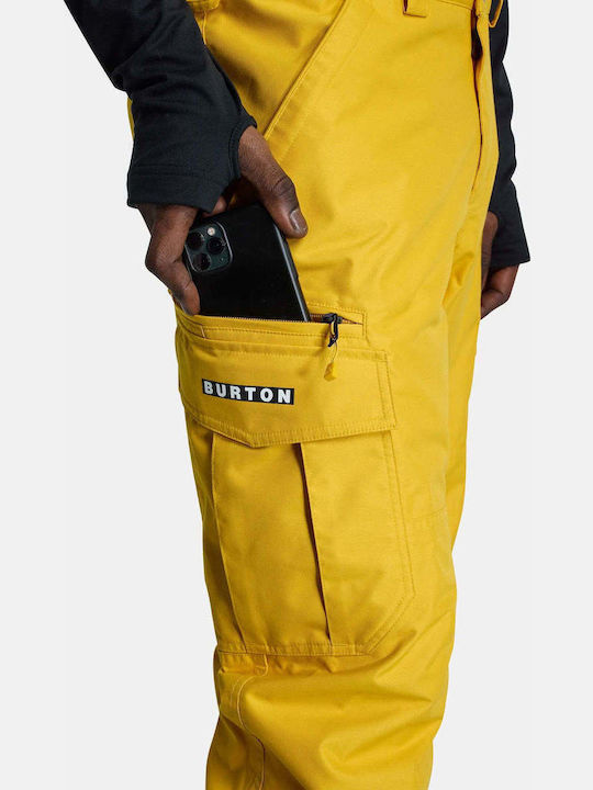Burton Cargo 2l 13166110702 Ανδρικό Παντελόνι Σκι & Snowboard Κίτρινο