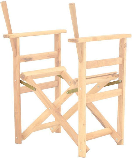 Pakketo Kompa Folding Furniture Frame made of Wood Unpainted Wood 56.5x54x88cm