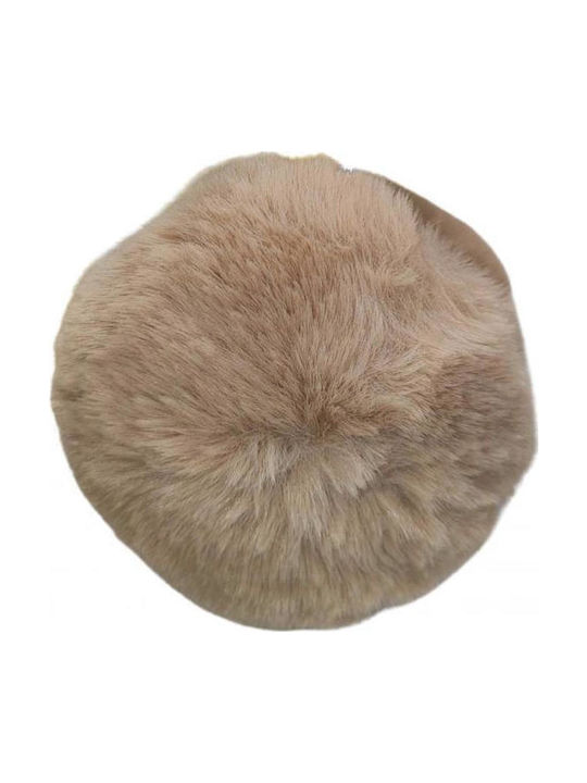 Ohrenschützer Pelz Beige