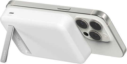 Belkin BoostCharge Pro MagSafe Qi2 Външна Батерия 10000mAh 15W Бяла