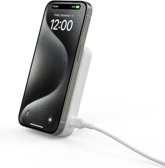 Belkin BoostCharge Pro MagSafe Power Bank 8000mAh 15W Λευκό