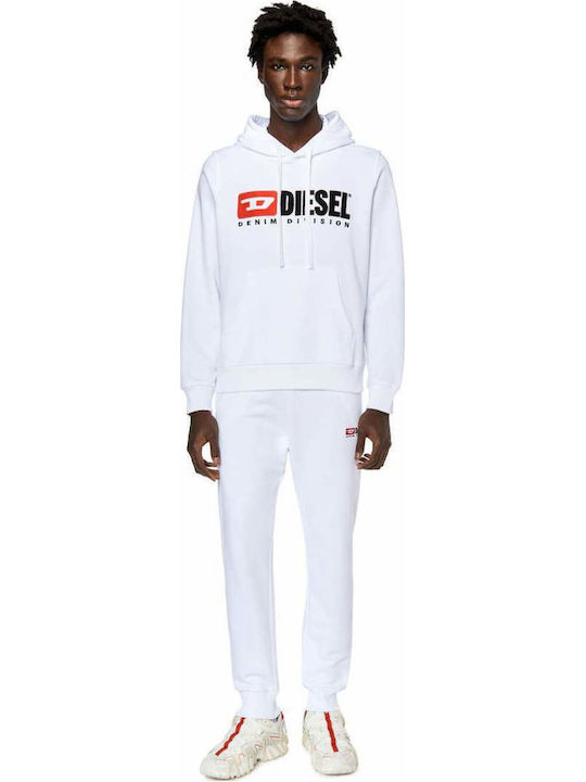 Sweatshirt with Hood White