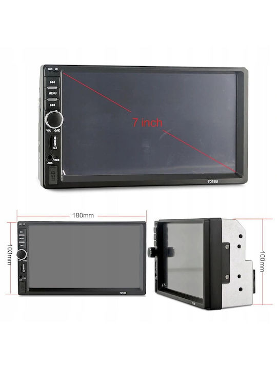 2din Video Player Included Rearview Camera 7-inch Touchscreen 4 X 50w Wds-30 Model Bluetooth Handsfree Radio Mp3 Wma Mp4 Aux Card Remote Control
