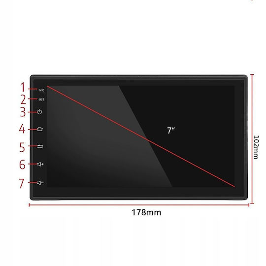 Android Gps Car Video Player Included Reverse Camera 2din Size 7-inch Touchscreen 4 X 45w Model Wds-40 Bluetooth Handsfree Radio Mp3 Wma Mp4 Remote Control