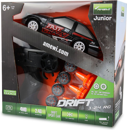 Amewi Sport Τηλεκατευθυνόμενο Αυτοκίνητο Drift 4WD Μαύρο