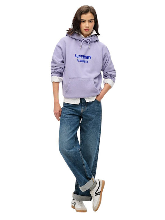 W D1 Sdcd Sport Luxe Long Women's Sweatshirt Hooded Nbc Purple